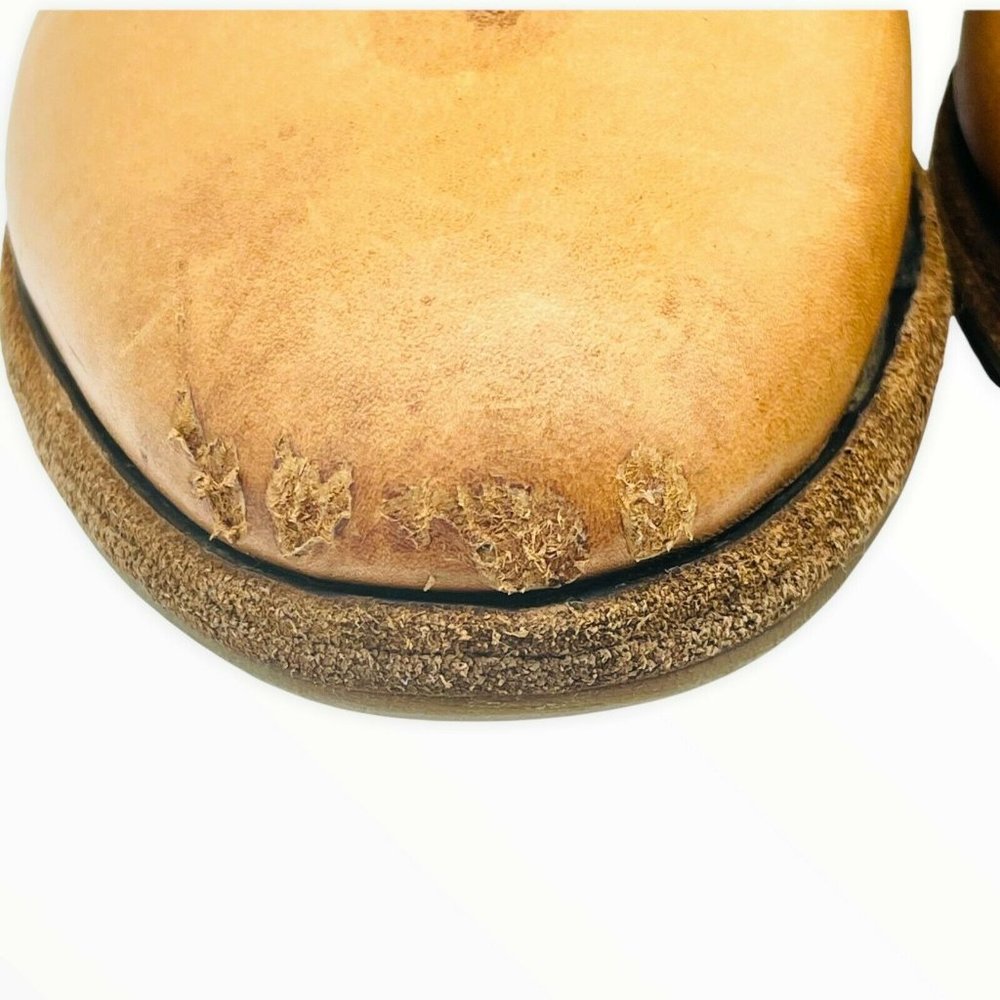 Blackstone Leather Ankle Boots Shoes Hl58 Rusty Brown Size 38 US 8 Women Pull On - Picture 3 of 7